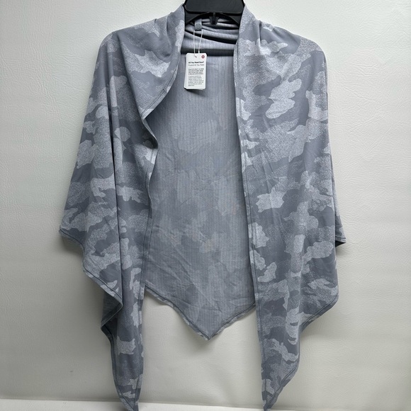 LULULEMON ALL YOU NEED SCARF, HSJS:  HERITAGE SPECKLE CAMO, GRAY, NWT, ONE SIZE - Picture 2 of 7